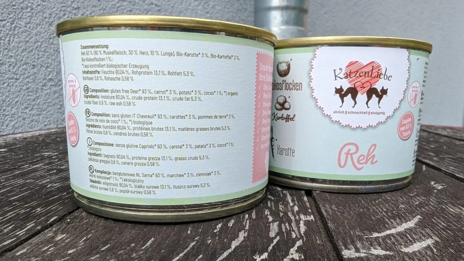 Katzenliebe Futter Deklaration